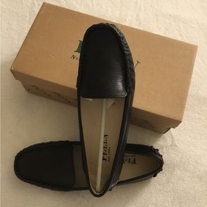 Preen New York Black Shoes Pebbled Loafers Flats Comfort Work Shoes Size 7
